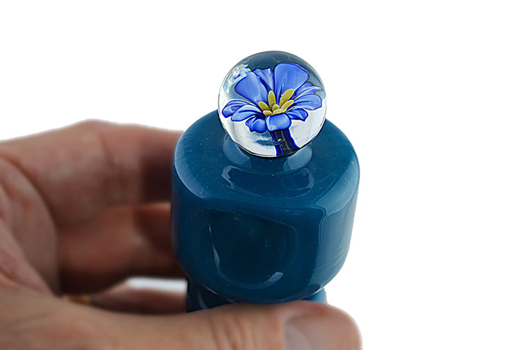 3D Flower Glass Marble Pipe