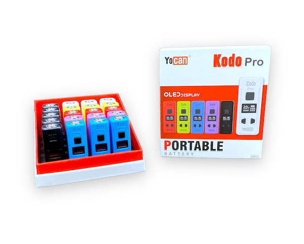 Yocan Kodo Pro Cartridge Battery (Display of 20), BDD Wholesale