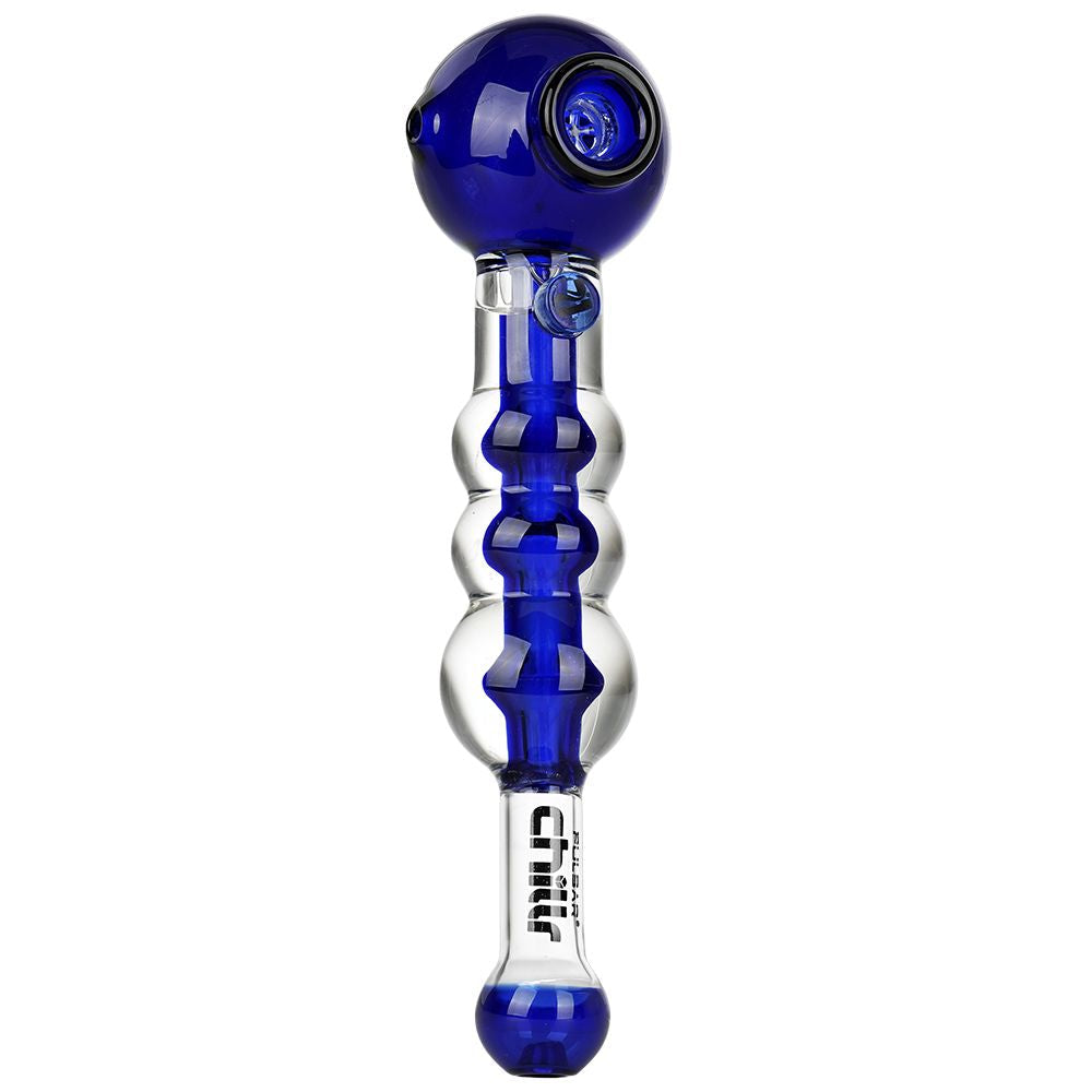 Pulsar Chillr Glycerin Glass Hand Pipe - 7.5" / Blue, BDD Wholesale