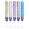 5CT BUNDLE - SeshGear Swirly Glass Dab Straws - 4.6" / Assorted Colors, BDD Wholesale