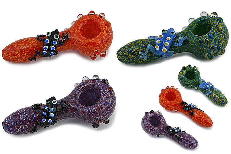 Colorful Frog Glass Pipe