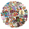  Hippie Stickers (pack of 50)