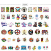  Hippie Stickers (pack of 50)