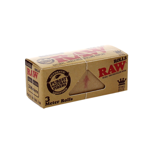 RAW - Classic King Size Wide 3 Meter Rolls (12 packs)