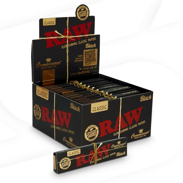 RAW Black King Size Slim (50ct Display)