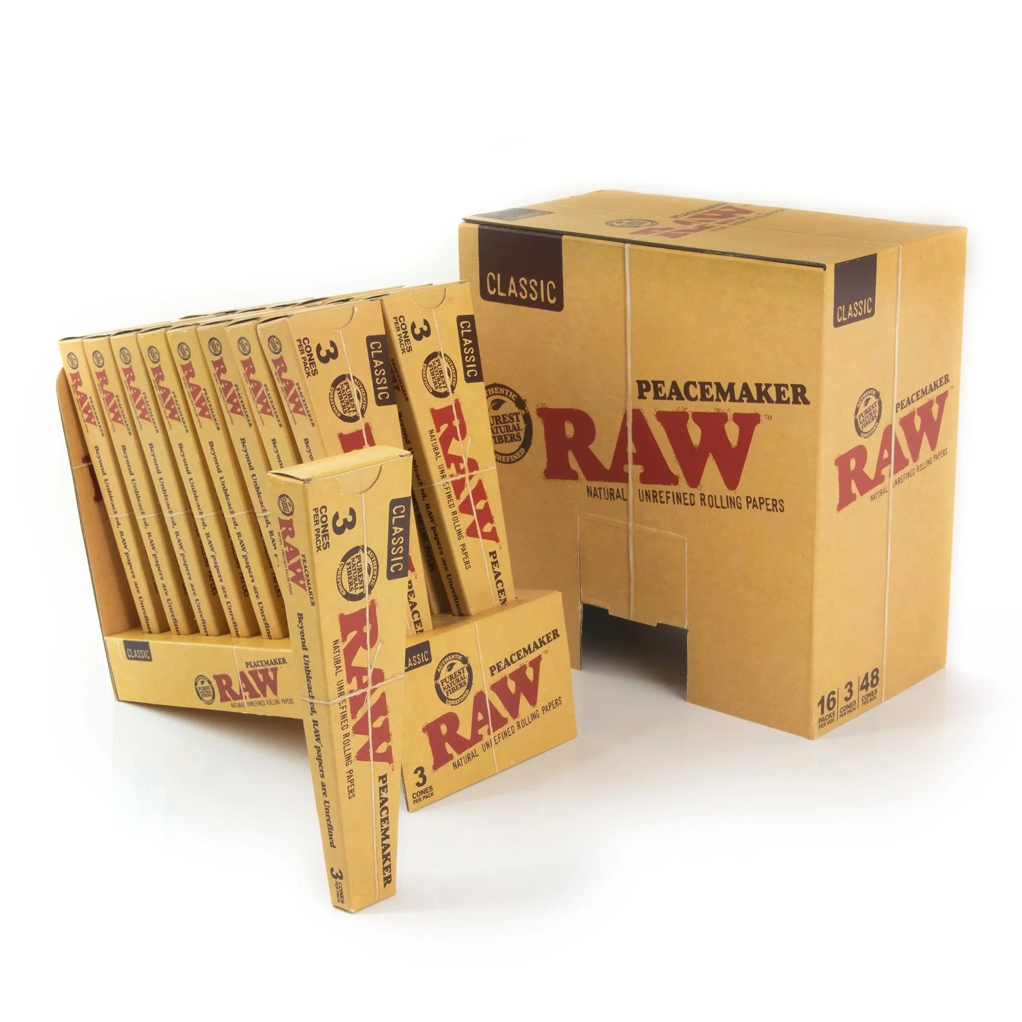 RAW - Classic Peacemaker Cones (3pk)