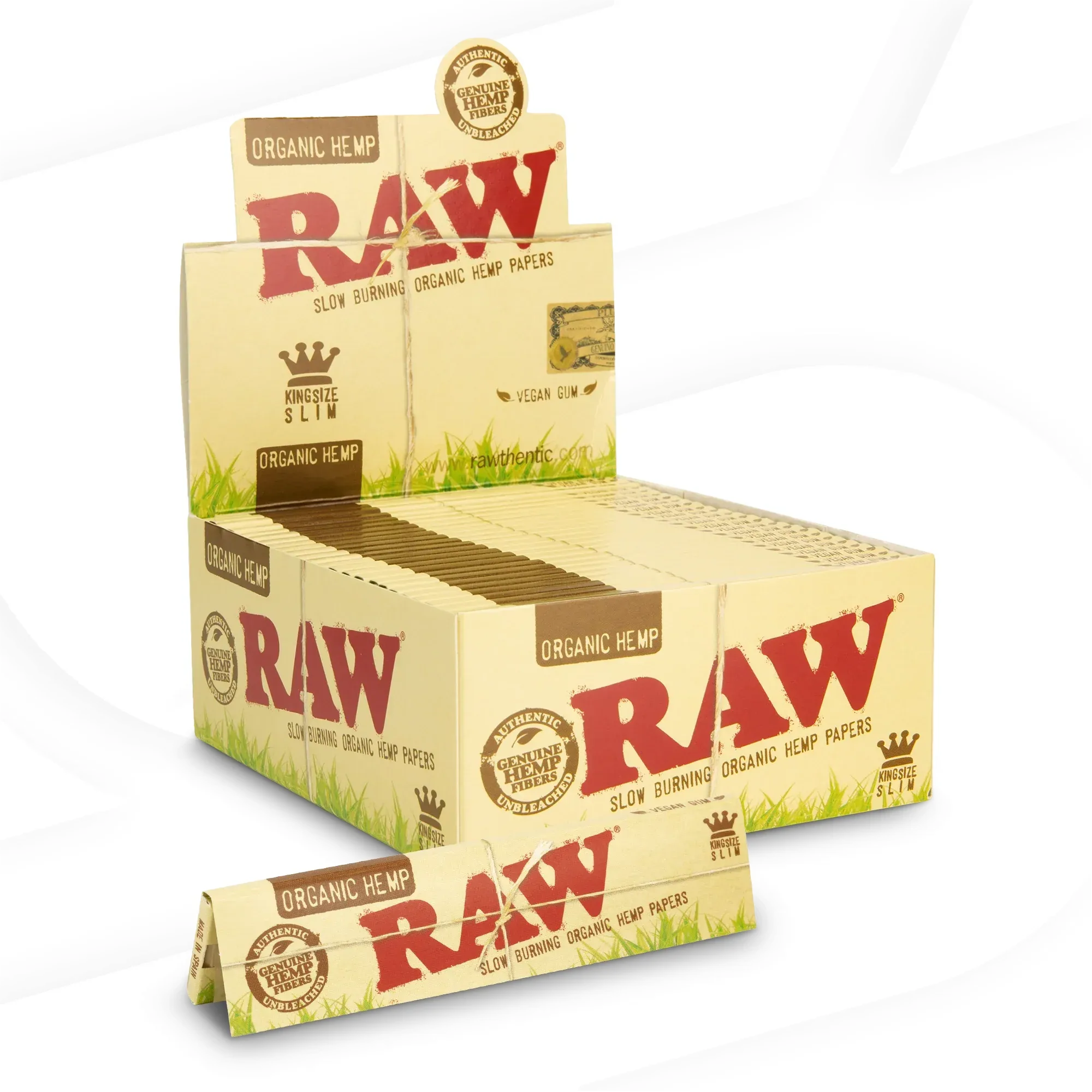 RAW - Organic King Size Slim Papers (50pcs)