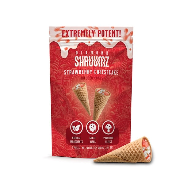 Diamond Shruumz Cones - Strawberry Cheesecake