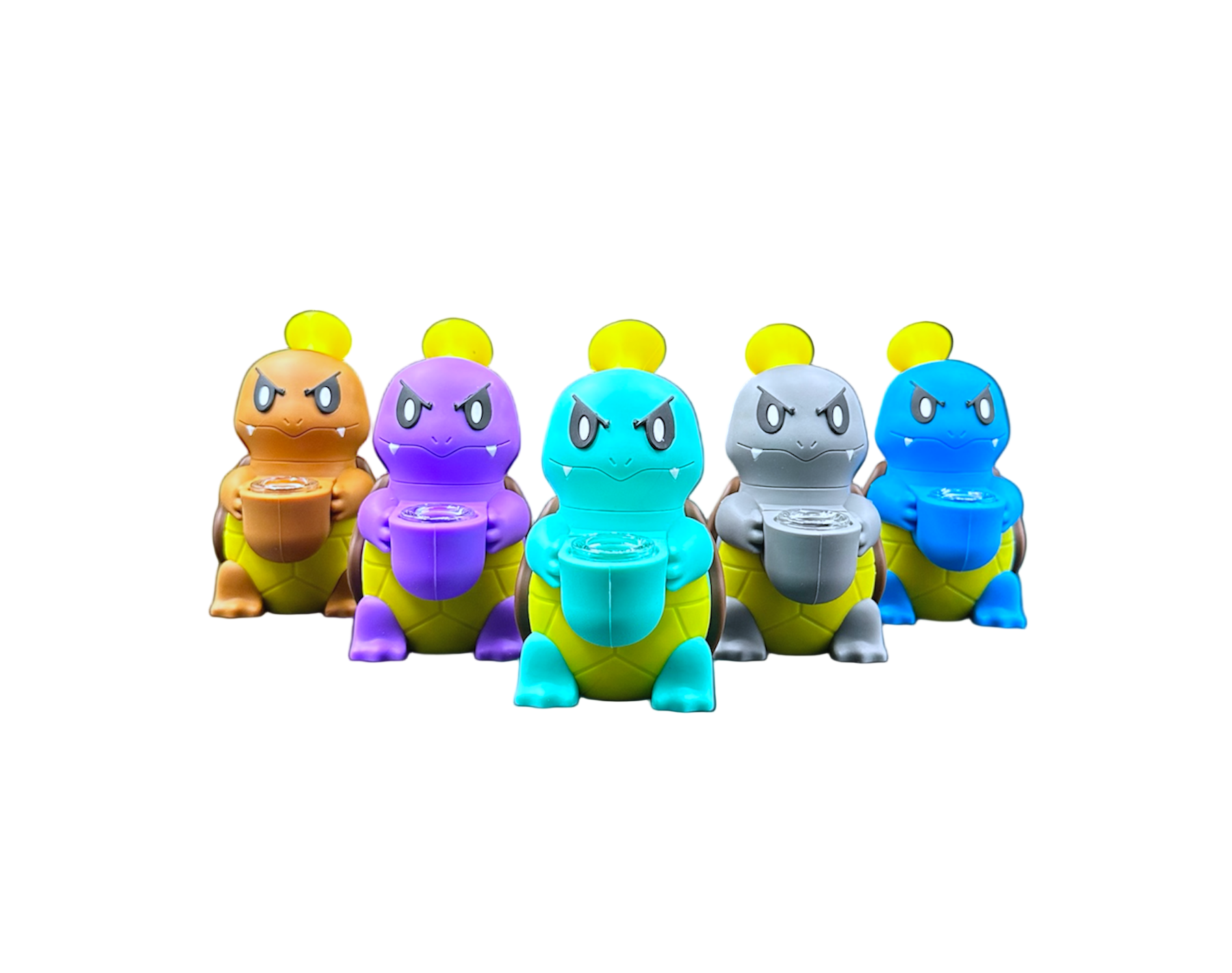 Silicone Water Pipe - Angry Turtle (5")