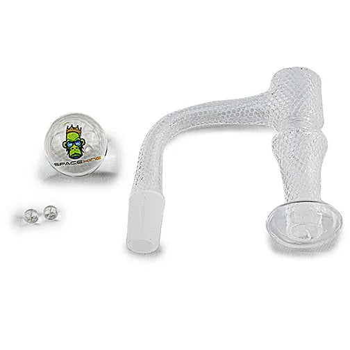 Space King Fully Fused Honeycomb Pattern Terp Slurper (Black / Green)