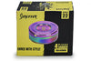 Shredder 4-Piece Metal Herb & Spice Grinder – XL Wide Body Iridescent Purple (3)