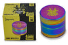 Shredder 4-Piece Metal Herb & Spice Grinder – Mini Rainbow Demon Lid
