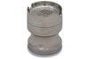 Shredder 4-Piece Metal Herb & Spice Grinder – Polished Silver Hourglass (2)
