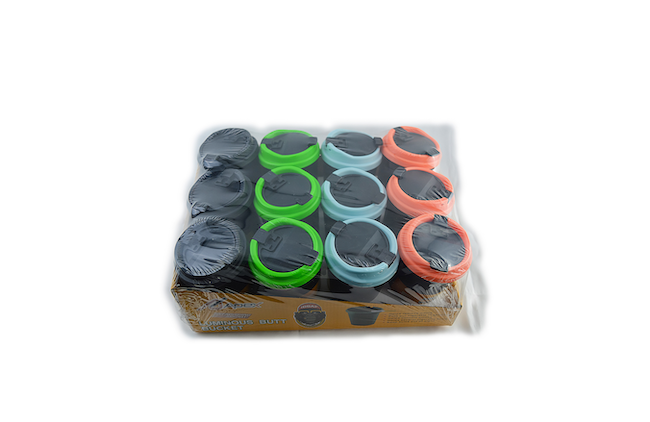 Butt Bucket Cup Ashtray w/ Lid (12 pack)