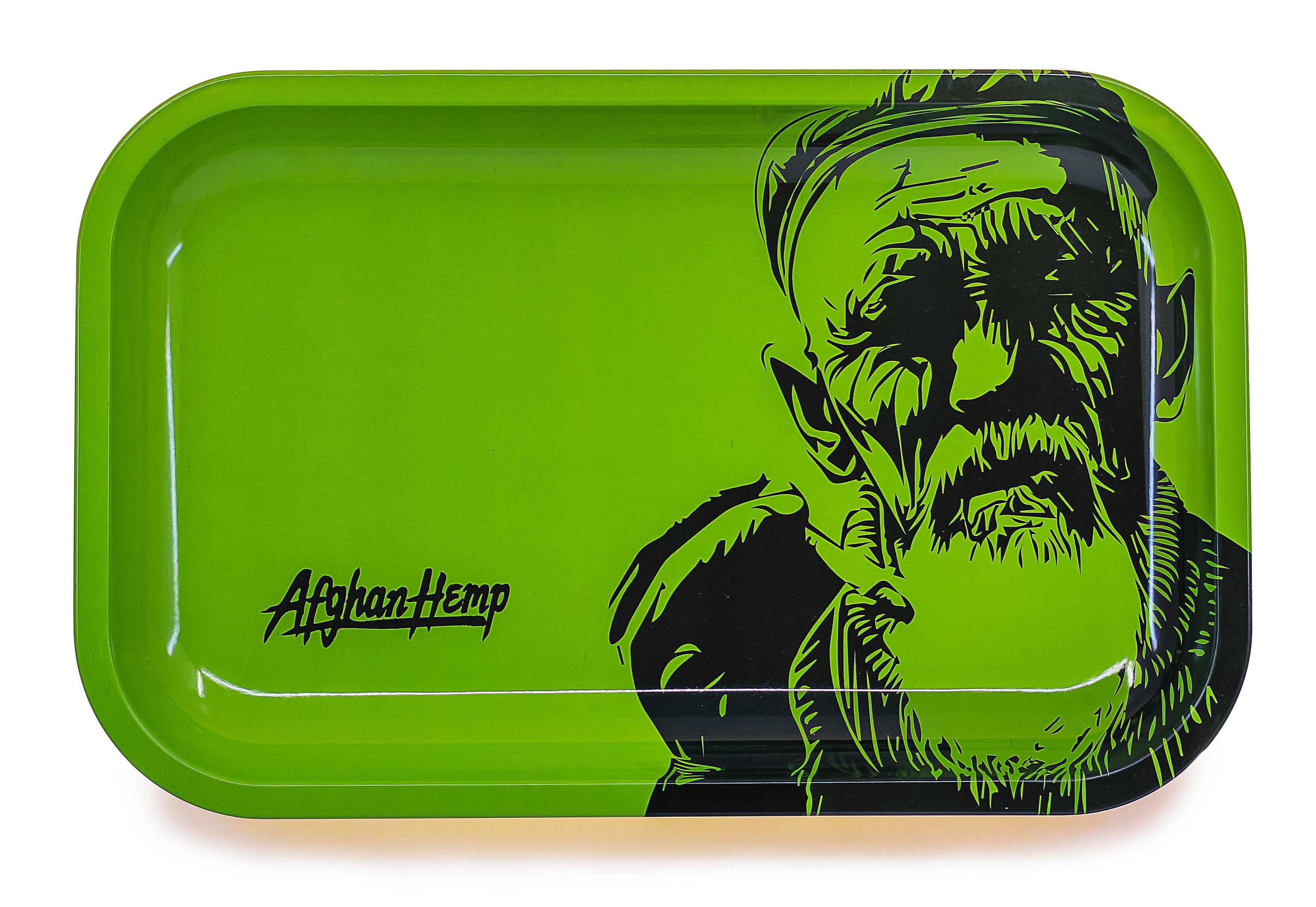 Never Run Out Of The Afghan Hemp Metal Rolling Tray (Case of 36)