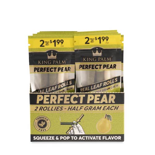 King Palm Perfect Pear Wraps - 2 Rollie Rolls (20ct)