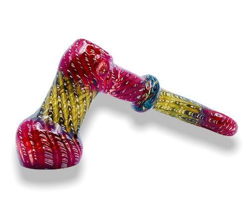 Glass Hand Pipe - Hammer Two-Tone  (6")