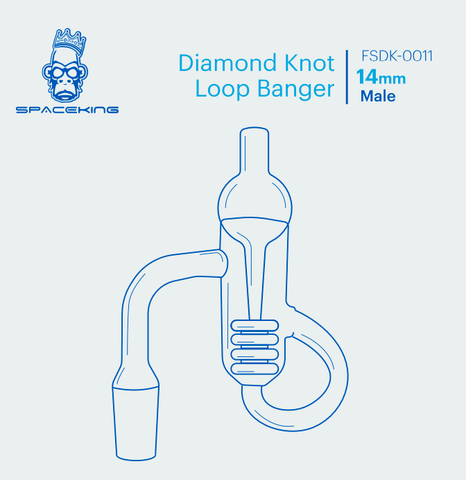 Space King Diamond Knot Loop Banger Kit (Gray)