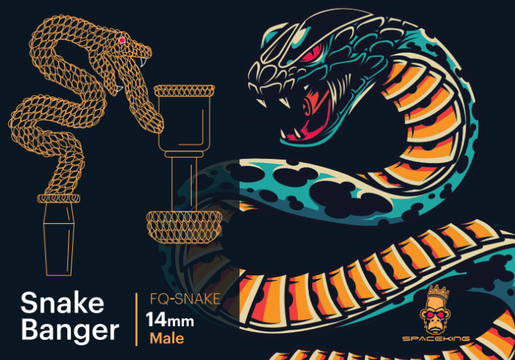 Space King Snake Banger - Handmade