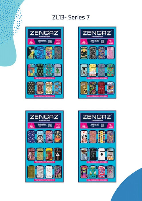 ZENGAZ Lighters With Cube Display (48 pcs)