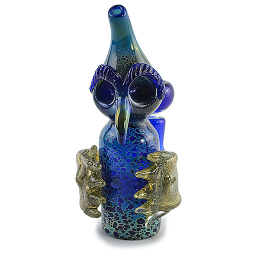 Owl Glass Water Pipe (6")