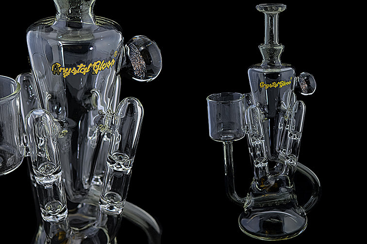 Crystal Glass Puffco Proxy Water Pipe Rig