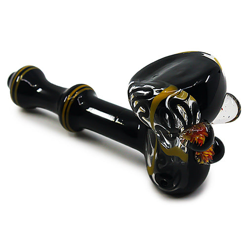 Glass Hand Pipe - Hammer Marble  (7")