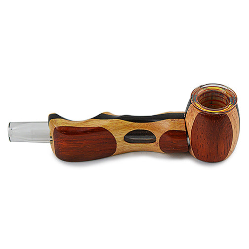 Hybrid Wood Pipe w/ Pyrex Bowl and Stem