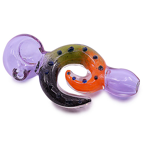 Glass Hand Pipe - Round Tentacles (4")