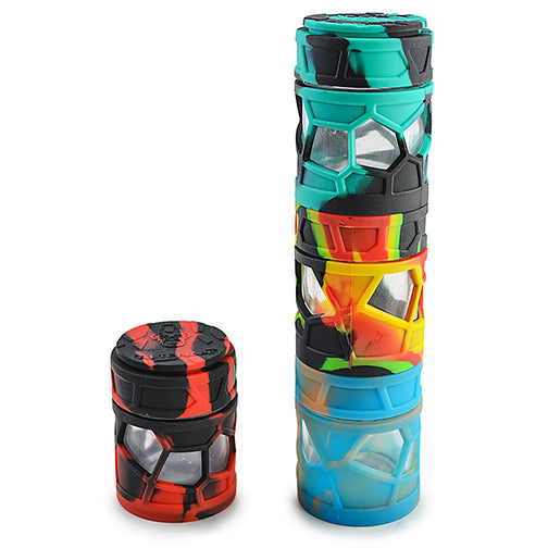 Space King - Stackable Sili Glass Jar