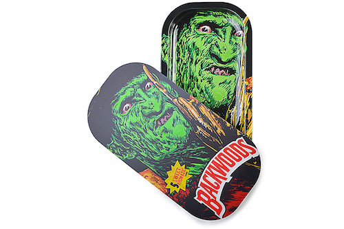 Slim 3D Holographic Metal Rolling Tray w/ Magnetic Lid (Design 32)